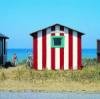 Idylisch: Die Badehütten auf Ærø. © Ole Akhøj