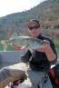 Kevin Hobbins mit einem 65er Ebro-Zander!