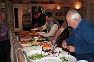 Buffe mit norwegischen Spezialitäten im Restaurant Tregde