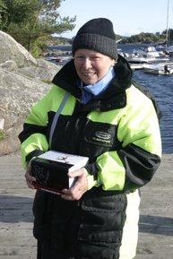 Brigitte Witte gewann für den größten Fisch vom Steg aus eine Meeresrolle von ZEBCO