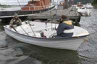 Das Boot: 16 Fuss, 15 PS-Viertakter, Rutenhalter, Echolot
