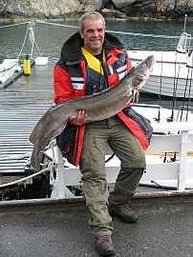 Sascha Gräf mit seinem 'fast Sieger - Leng' (16,2 kg / 152 cm)