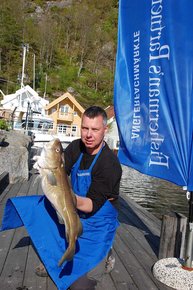 6. Tag: Ralf mit Dorsch 4,34 kg