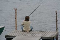 Hier am Steg konnte man gut Weißfische fangen!
