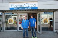 1. Tag: Thomas und Milan vom Fisherman's Partner Anglerfachmarkt in Flensburg