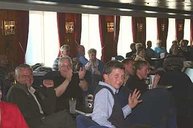 Super Stimmung an Bord der 'MS Bergensfjord' (Fjordline)