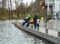 4. Tag: Stegangeln direkt vor dem Ferienhaus