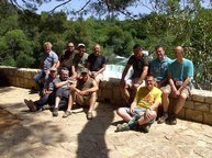 Elf Angler aus Wittershausen an einer der berühmtestem Naturschönheiten Kroatiens, den mächtigen Rauwacken-Wasserfällen des Flusses Krka im gleichnamigen Nationalpark