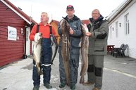 3. Tag: Jürgen Krüger (Mitte) mit 140 cm Leng