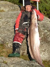 5. Tag: Lutz mit 165 cm Leng und 24,4 kg - neuer Südnorwegen-Festival-Rekord