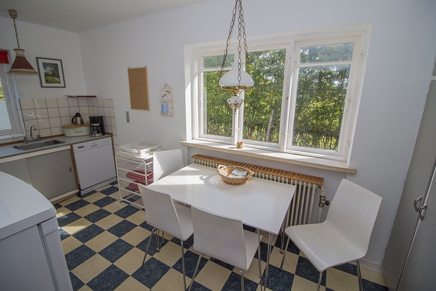 Die voll ausgestattete Küche.