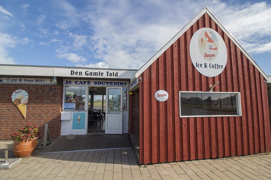 Das Cafe von Andrea und Rainer Vogt im Hafen von Bagenkop