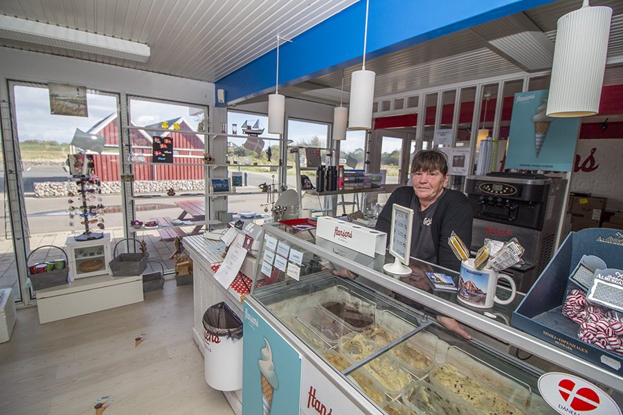Das Cafe von Andrea und Rainer Vogt im Hafen von Bagenkop