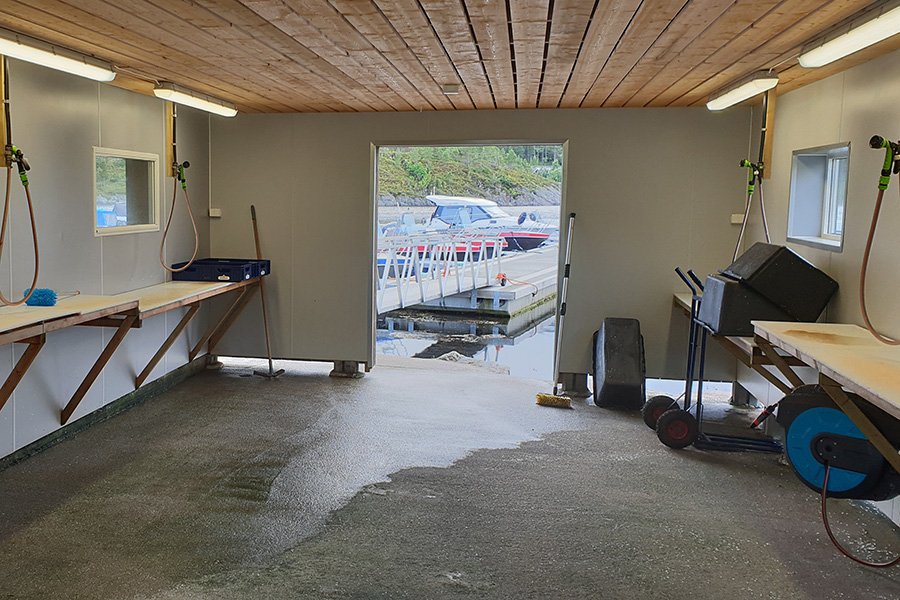 Dieses Filetierhaus lässt bei der Ausstattung keine Wünsche offen. Dieses Filetierhaus lässt bei der Ausstattung keine Wünsche offen.