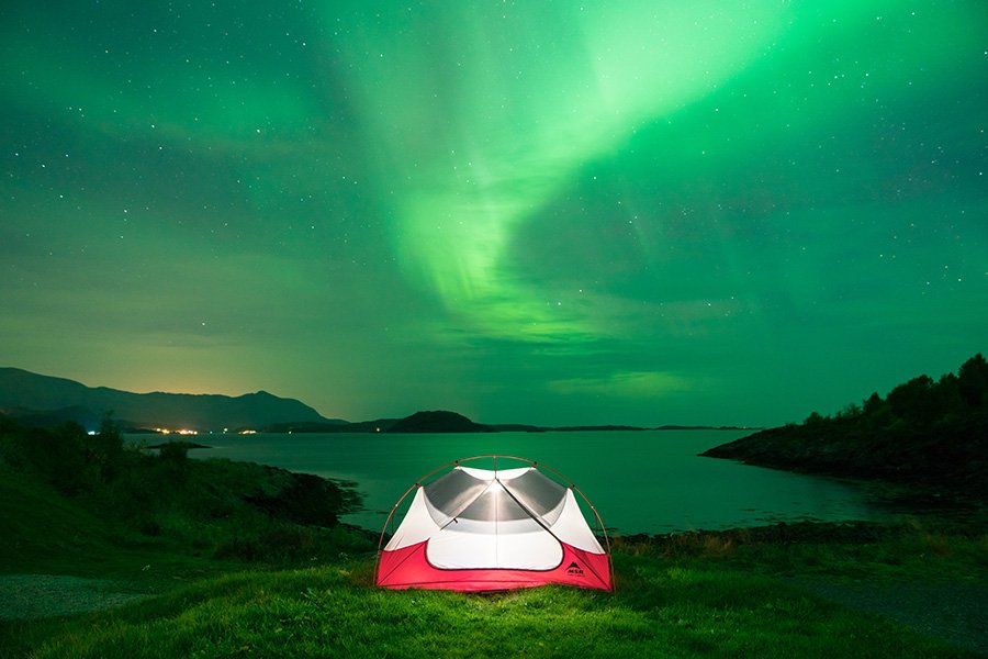 Wenn man glück hat, erscheinen die Nordlichter in der Dämmerung. Wenn man glück hat, erscheinen die Nordlichter in der Dämmerung.