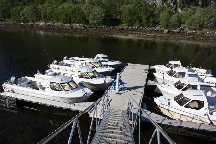 Die Bootsflotte von Flatanger Rorbuer