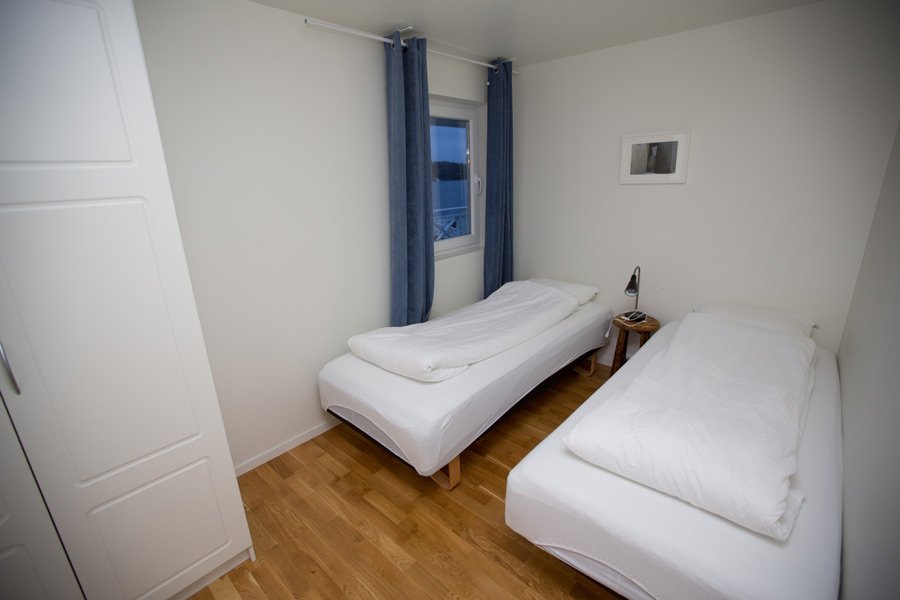 Ap. Sklinna - Schlafzimmer mit Einzelbetten.