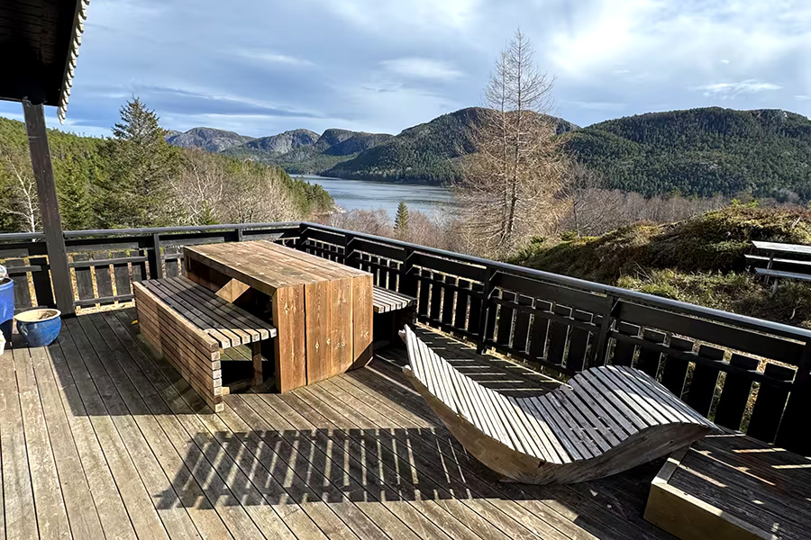 Die Terrasse der Fjellstua.