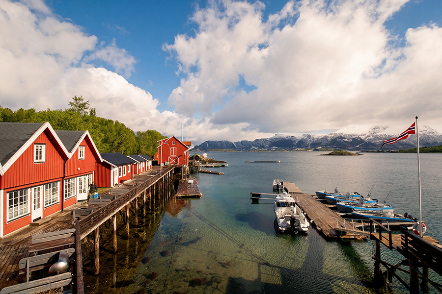 Willkommen in Polarsirkelen Kvitbrygga Rorbuer