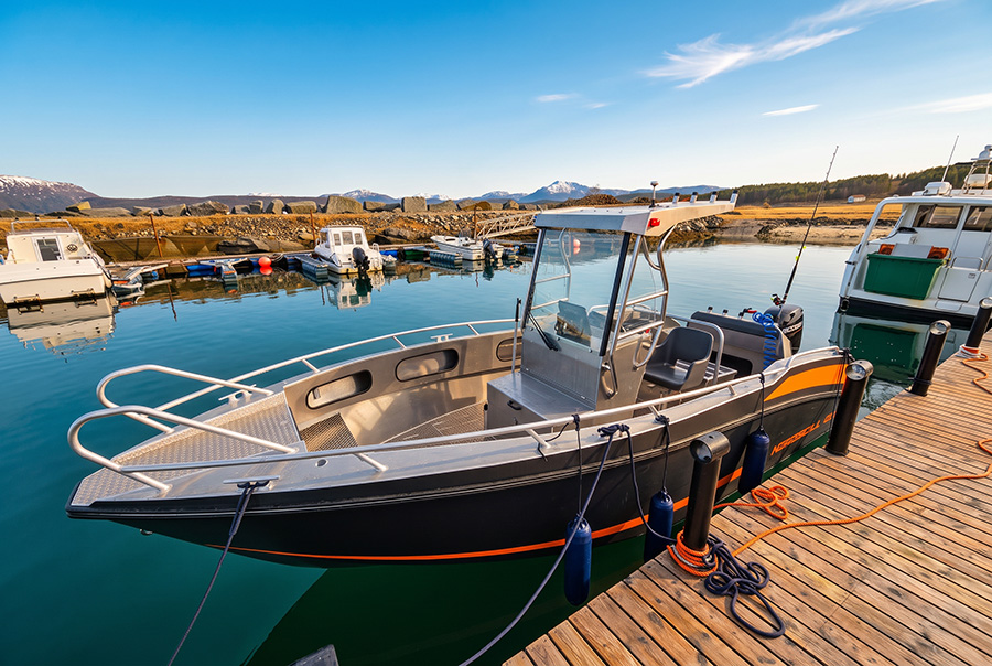 Eins der Boote