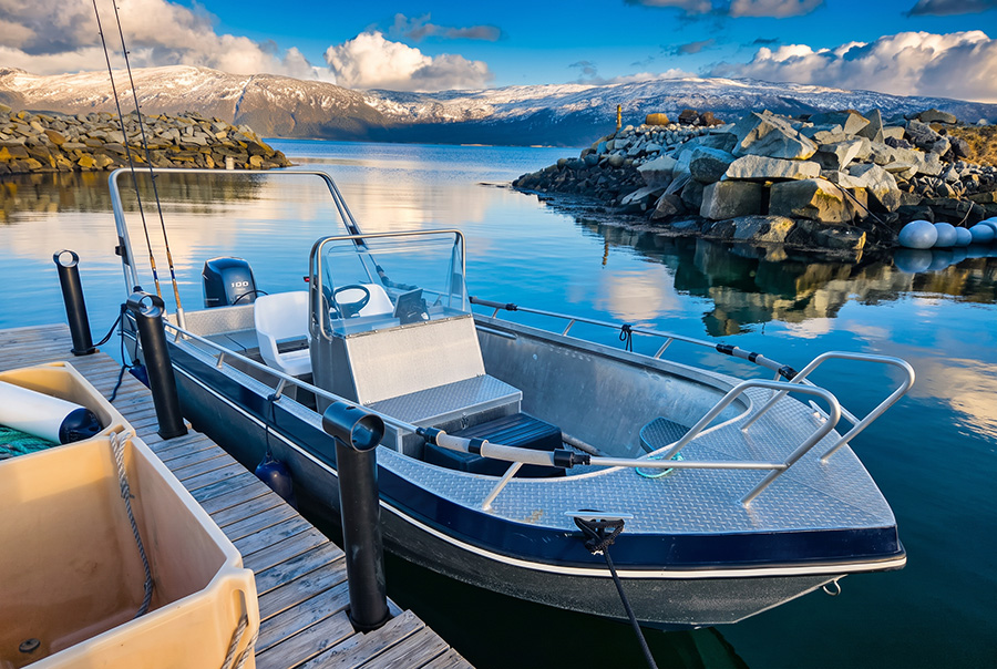 Eins der Boote