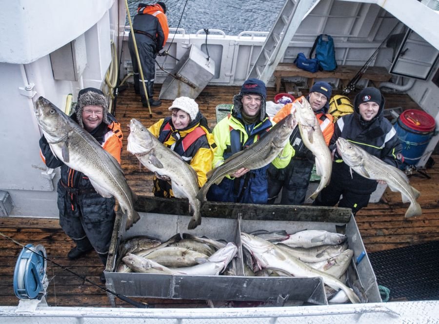 Winterdorschtour im April.