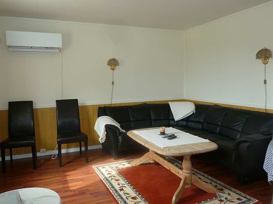 Großzügiger Wohnbereich des Ferienhauses