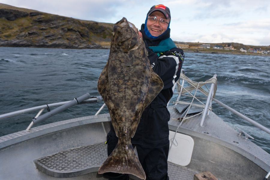 Biss beim Schollen- und Klieschenangeln im Sund: 90er Butt!.