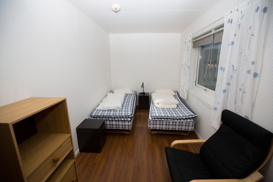 So sehen die Doppelzimmer aus.