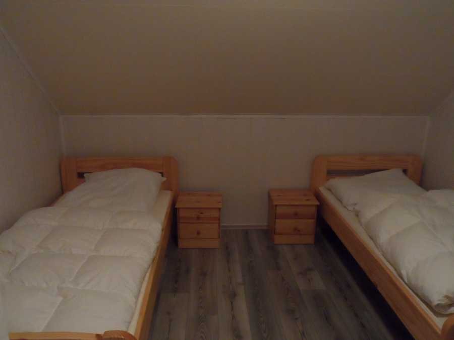 Eins der 3 Schlafzimmer mit Einzelbetten