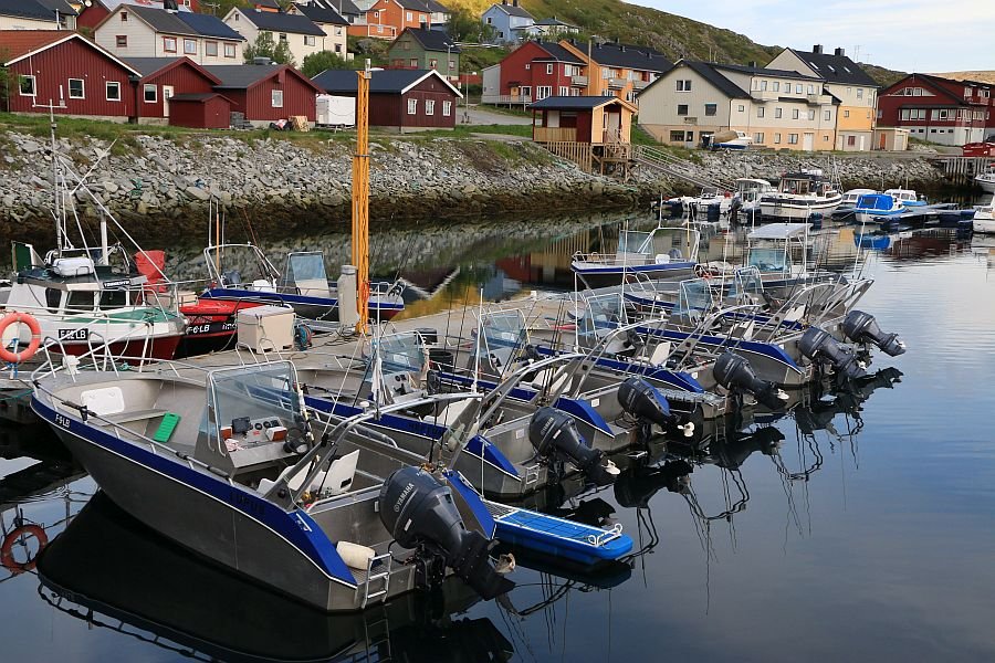 Die imposante Bootsflotte am Kjølleford