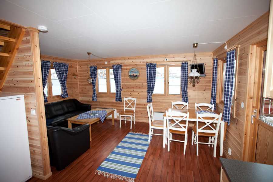 Das Ferienhaus/Rorbuer von innen.