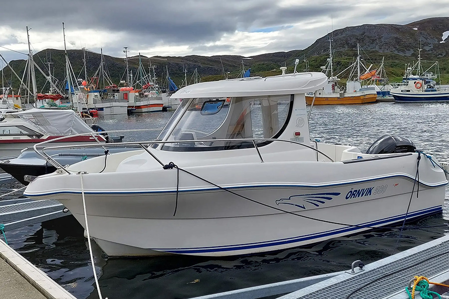 Das 20 Fuß Kabinenboot von Skjanes Sjøhus