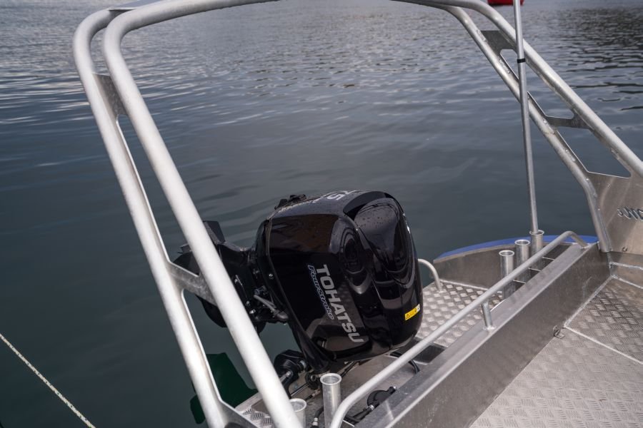 75-PS-Außenborder bringen Sie zum Fisch.