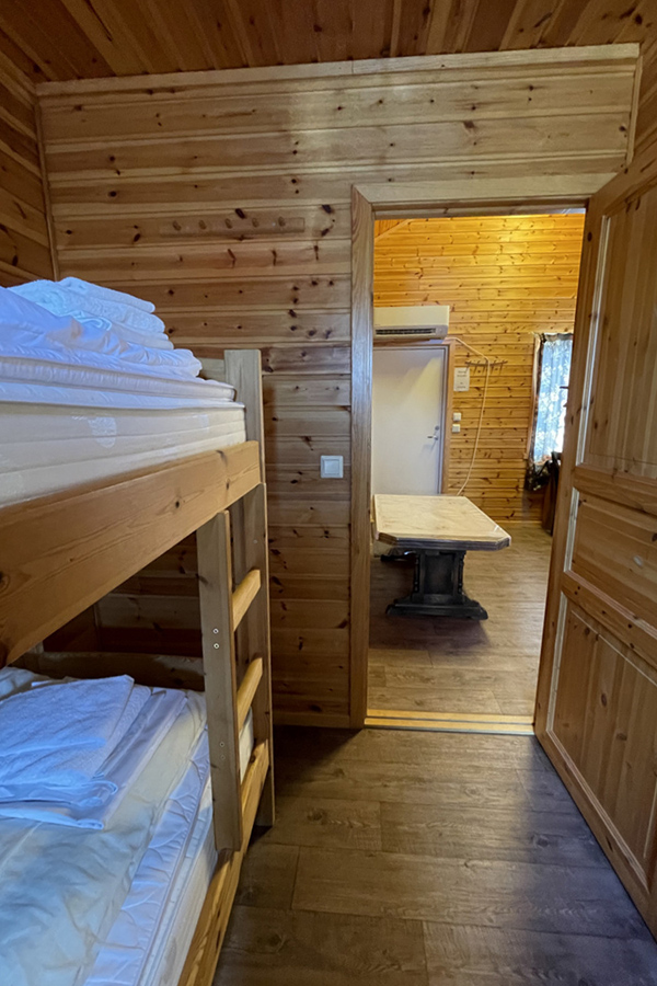 Rorbu Schlafzimmer.