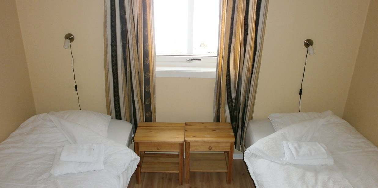 Schlafzimmer im Apartment.