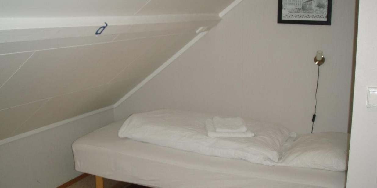 Schlafzimmer im Skipperhaus.