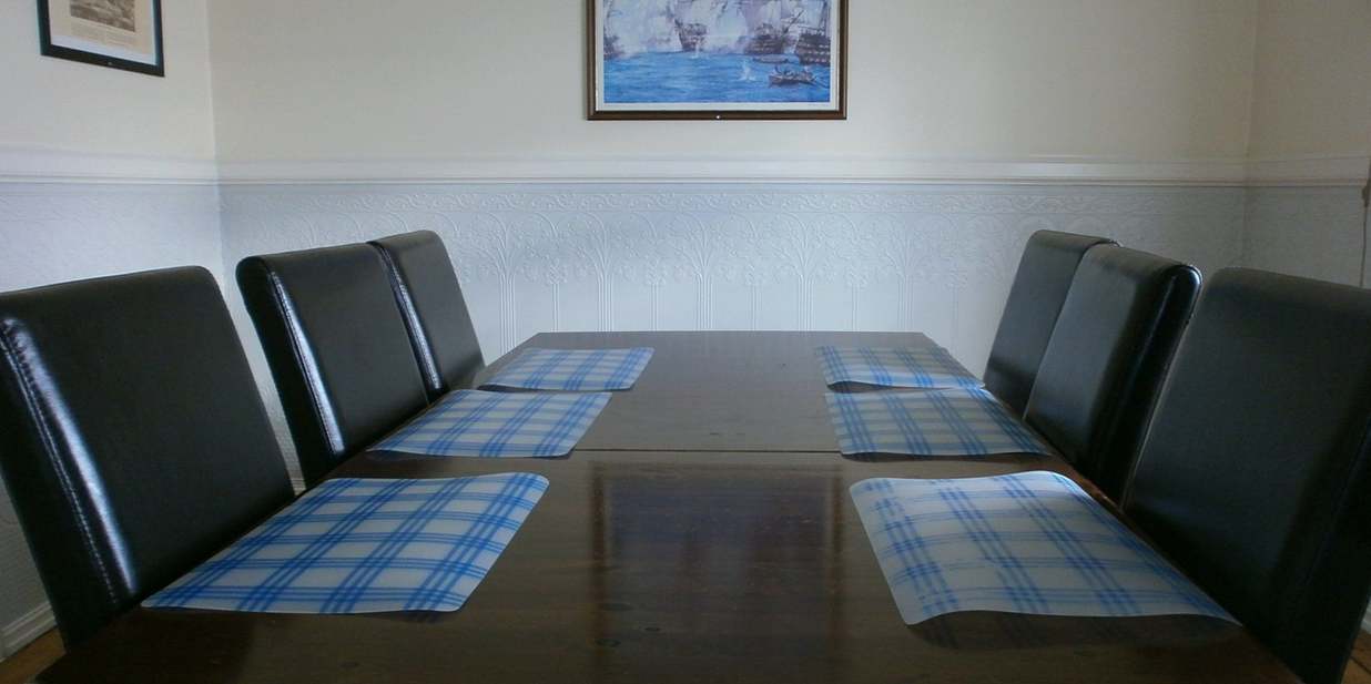 Esszimmer im Skipperhaus.