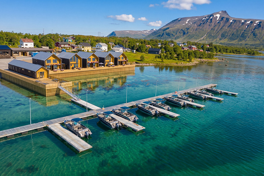 Traumanlage auf der oberen Vesterålen-Insel Andøya in Nordnorwegen: Risøyhamn Sjøhus!