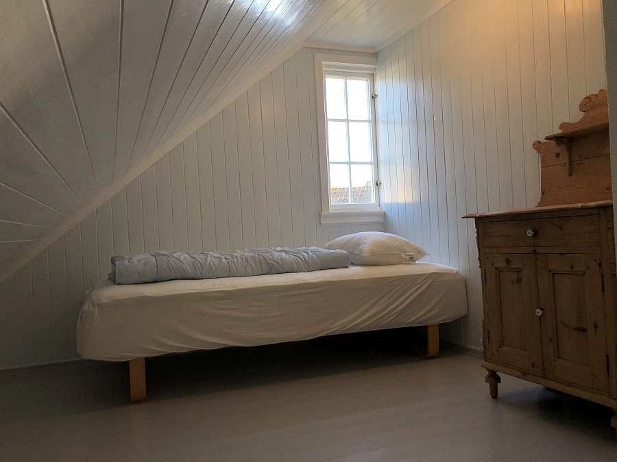 Das Schlafzimmer mit 1 Einzelbett