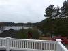 Blick von der Veranda des Hauses auf den Vestersidenfjord bei Farsund
