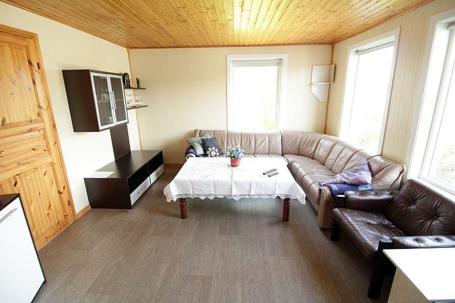 Das Wohnzimmer von der  Wohnung im Erdgeschoß