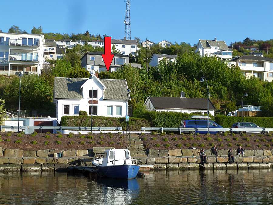 Ferienhaus Rømy  mit Lage direkt am Lyngalsfjord - die perfekte Ausgangsposition zum Fischen in den Gewässern bei/vor Farsund