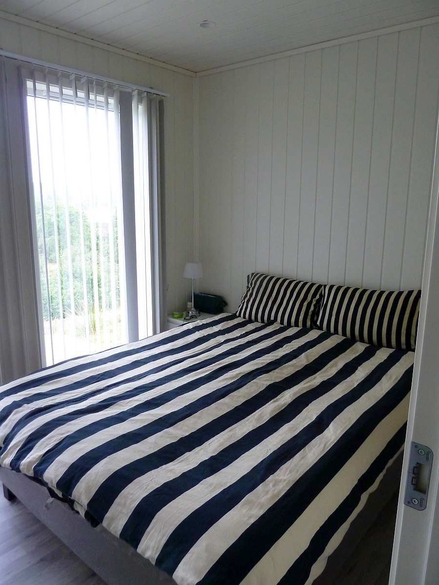 Das Schlafzimmer mit 1 Doppelbett im Erdgeschoß