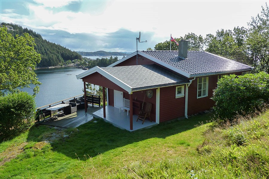 Ferienhaus Skougaard - die perfekte Lage am Fjordufer