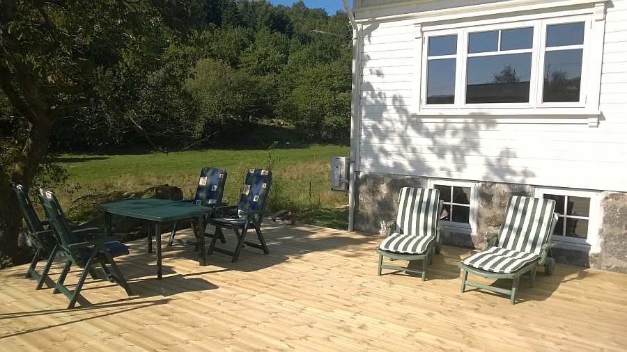 Die Terrasse des Hauses