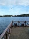 Blick von der Veranda auf den Fjord