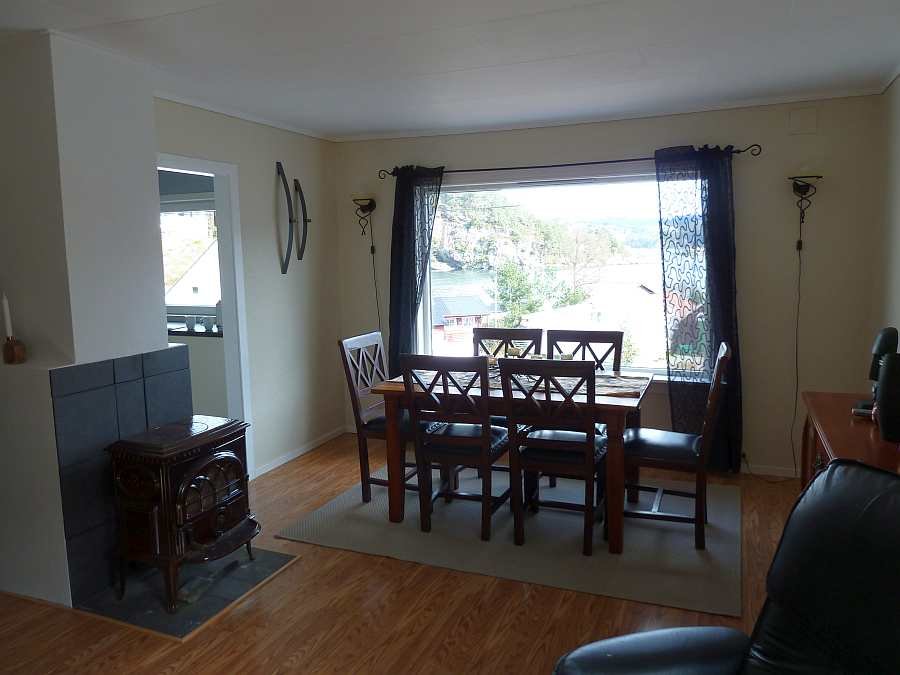 Blick in den Essbereich des Ferienhauses