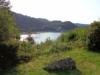 Blick vom Haus auf den Fjord
