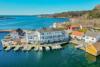 Direkt am Wasser gelegen. Unsere Angleranlage Avik Brygge am Kap Lindesnes.